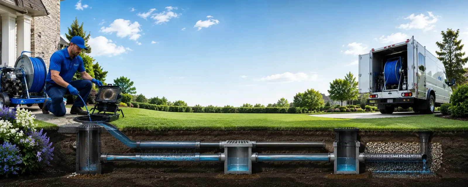 Outdoor drain cleaning information for Dennison, IL